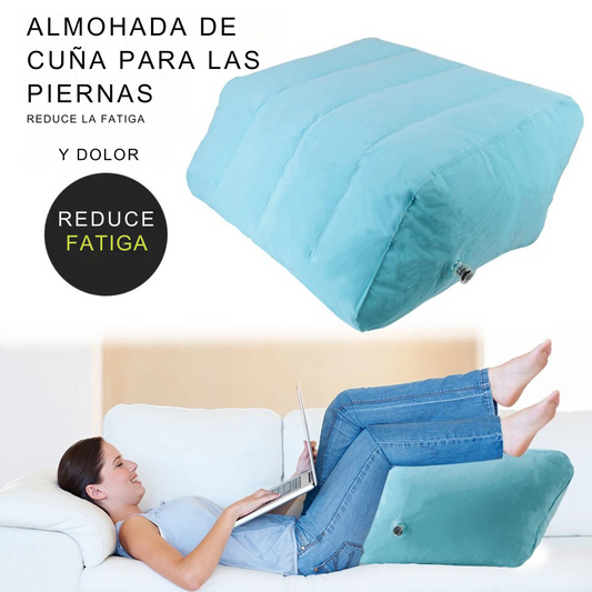 Almohada Inflable para Piernas Almohada Portátil para Rodillas Ligera Almohada de Elevación para Pies de Mujer Embarazada Cojín de Descanso para Dormir y Soporte para Rodillas