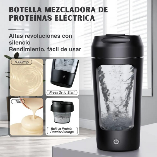 Botella Mezcladora Eléctrica Portátil USB de 650 ml para Proteína Whey